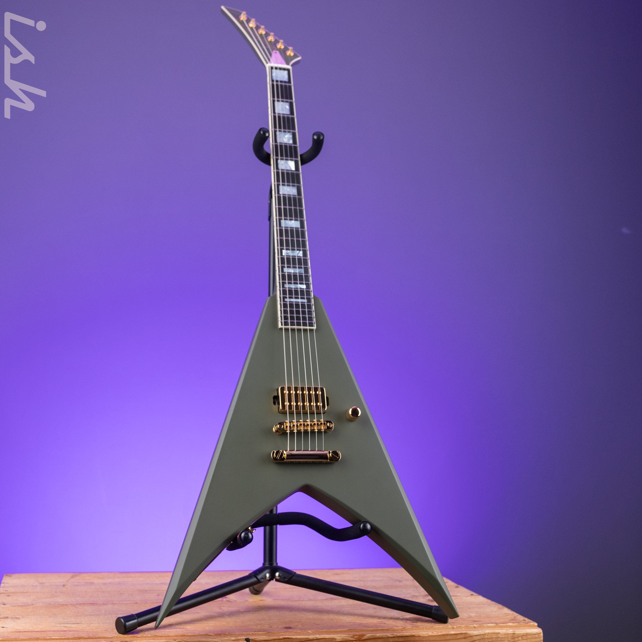 試作品 Greco JJV-II Jackson キングV タイプ PU無し Jackson Custom Shop King V Olive Drab Gold Hardware – Ish Guitars