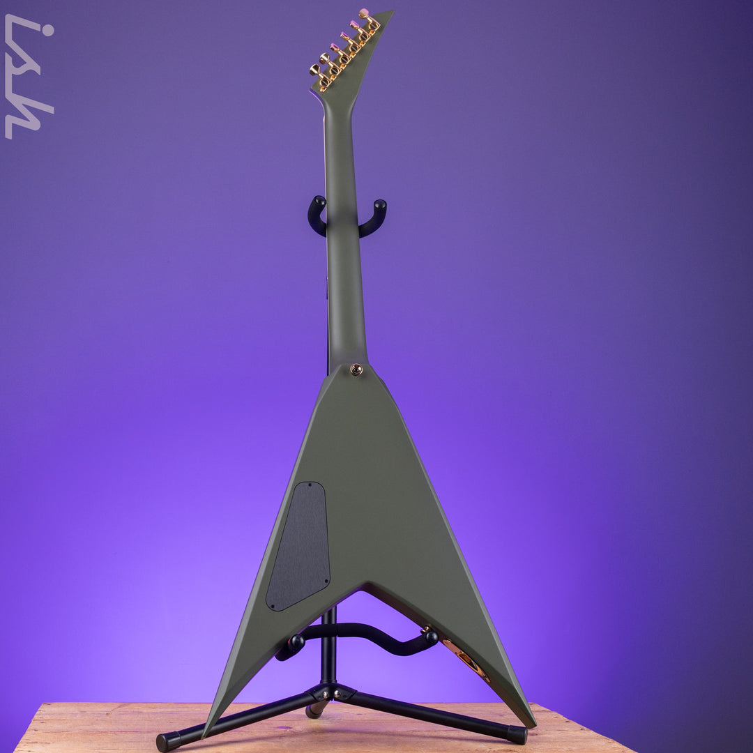 Jackson Custom Shop King V Olive Drab Gold Hardware