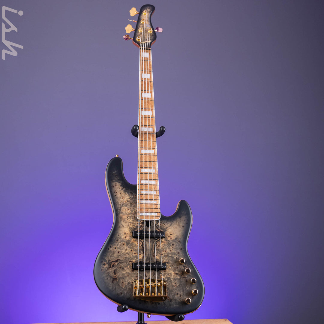 Mayones Jabba Custom 5 Trans Custom Color Satin Thin Black Burst