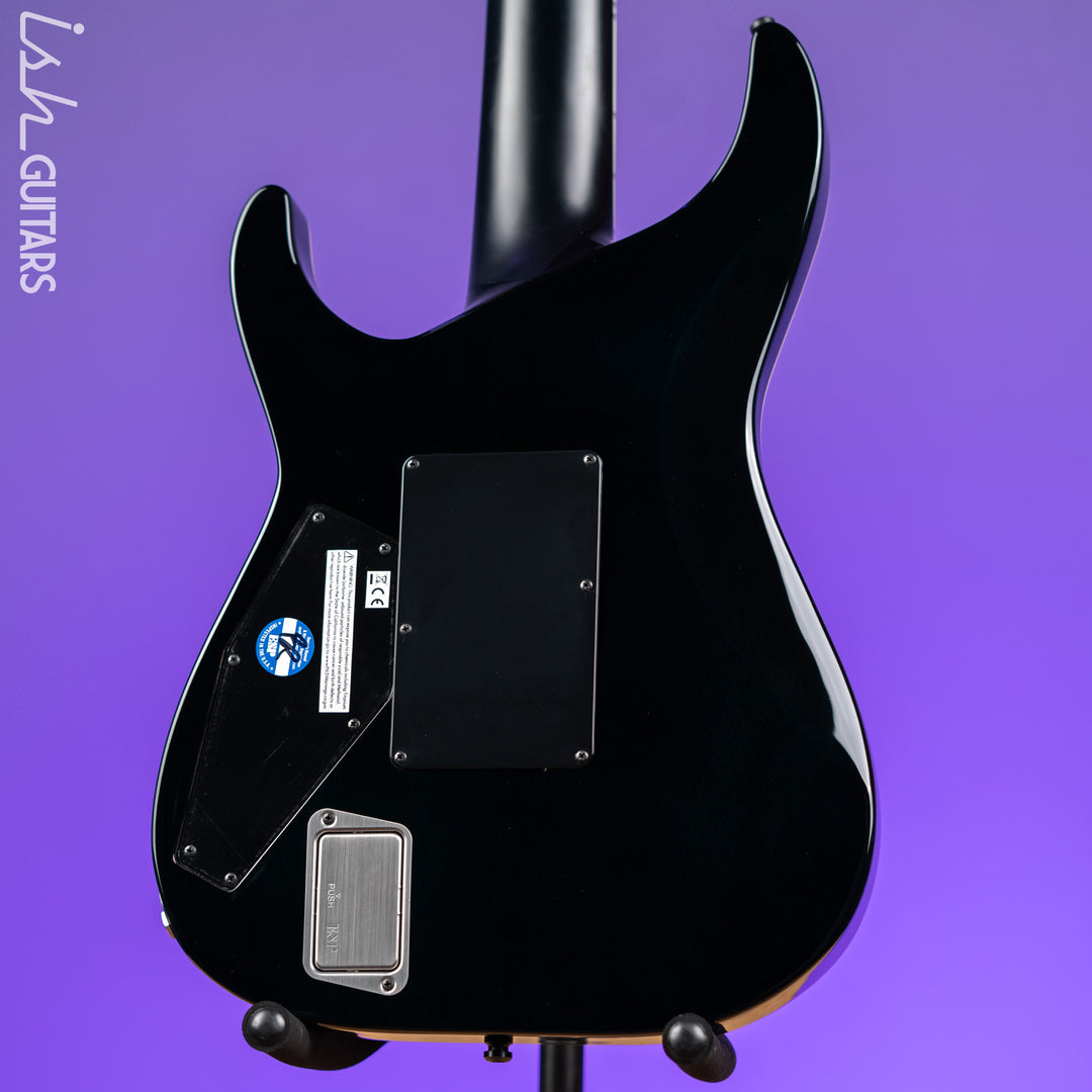 ESP E-II Horizon Floyd Rose 7 String Black Turquoise Burst