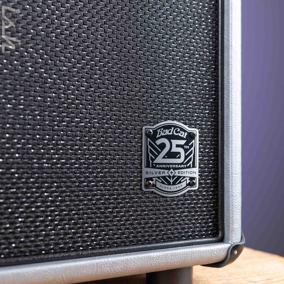 Bad Cat Jet Black Combo Silver Taurus/ Black Piping/ Black Sparkle Grill Custom Tolex Demo