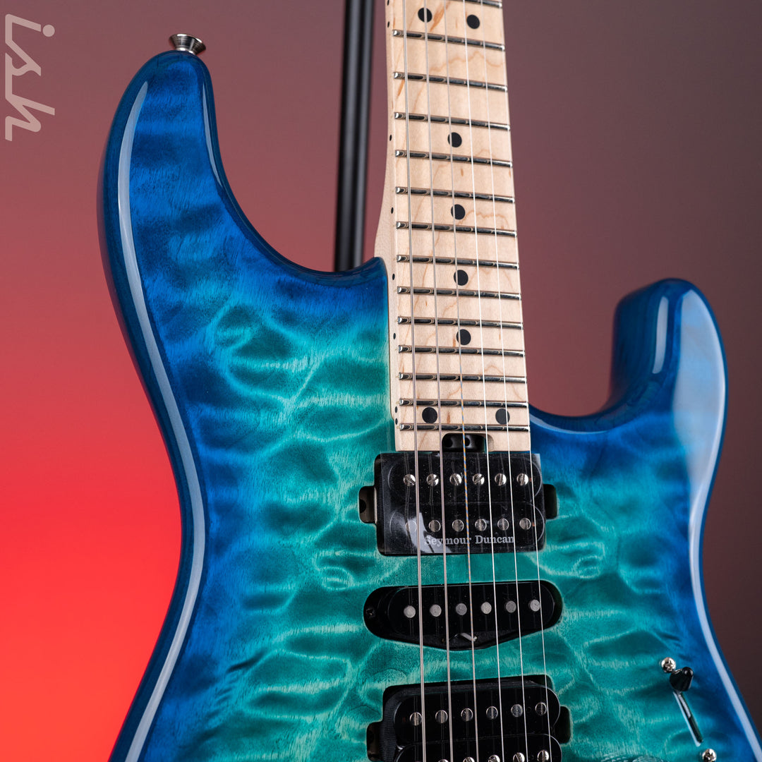 Charvel SMJ San Dimas Style 1 HSH FR M Caribbean Burst – Ish Guitars