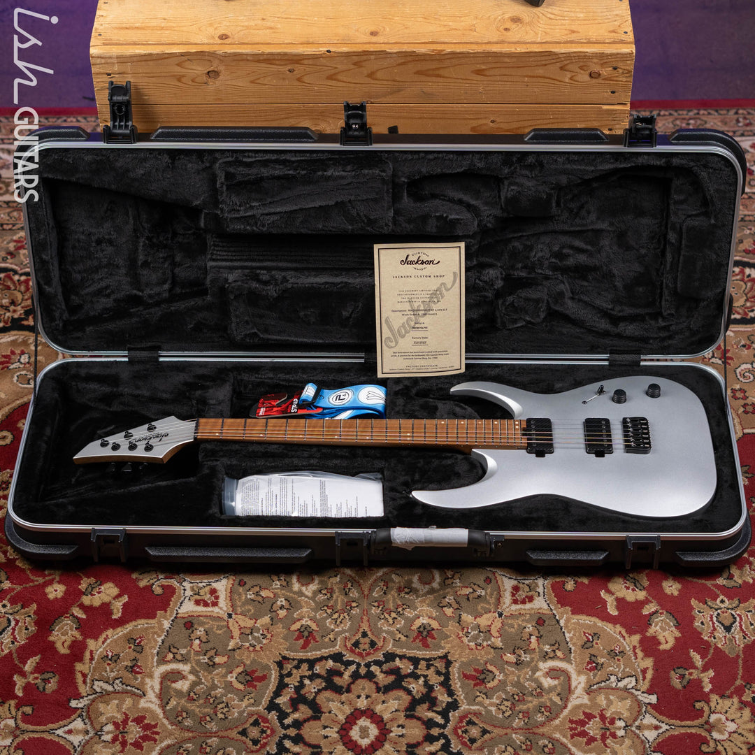 Jackson USA Custom Shop Misha Mansoor Signature Juggernaut HT6 Satin Silver