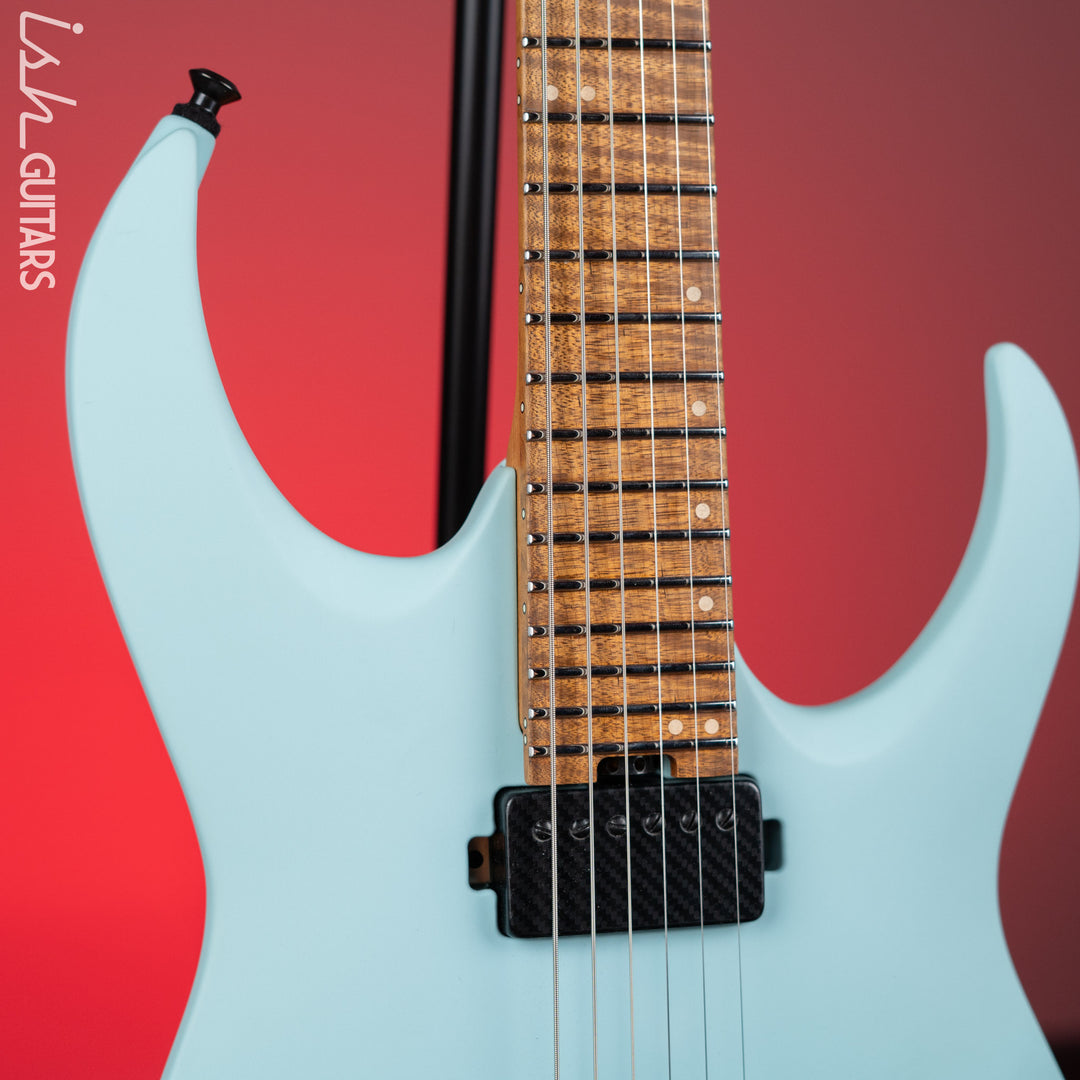 Jackson USA Series Misha Mansoor Signature Juggernaut HT6 Satin Daphne Blue Demo