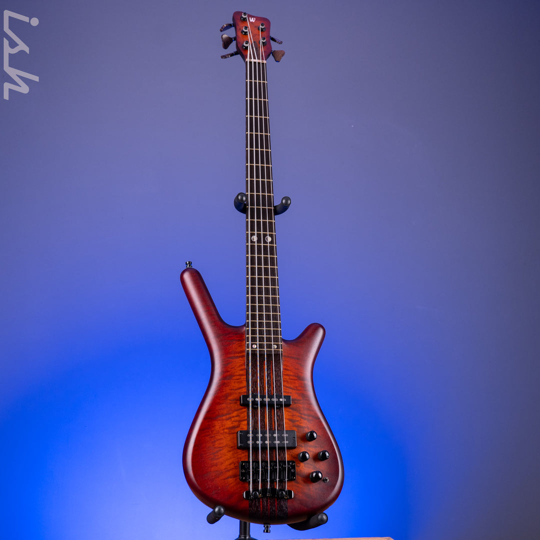 2022 Warwick Streamette 5 Masterbuilt 33/35 Special Amberburst Transparent Satin Finish