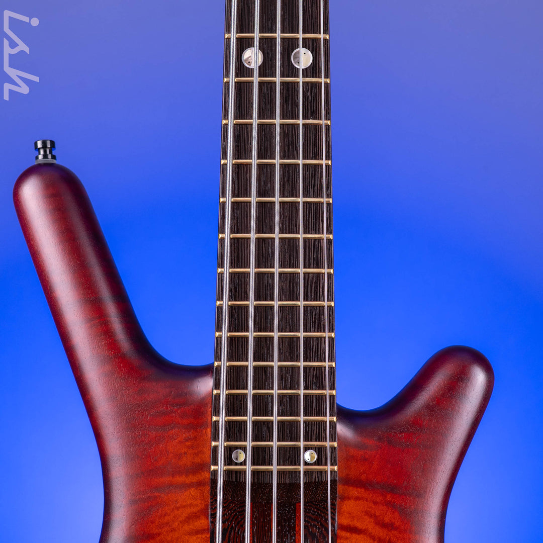 2022 Warwick Streamette 5 Masterbuilt 33/35 Special Amberburst Transparent Satin Finish