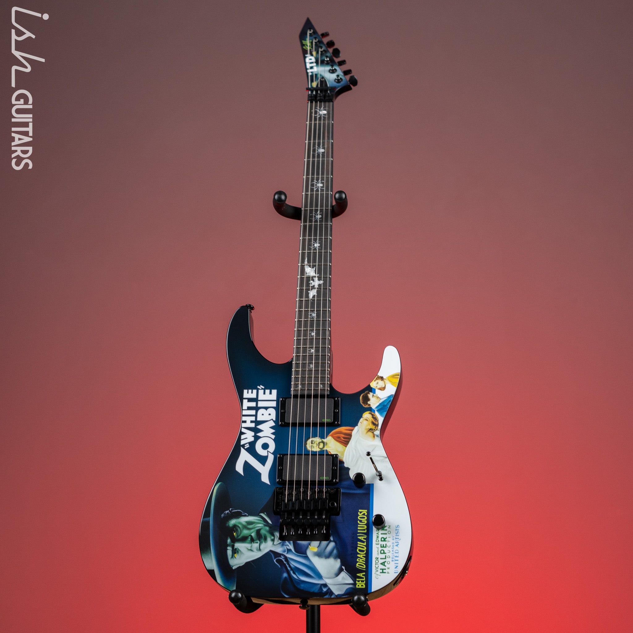 ESP LTD Kirk Hammett Signature KH-WZ White Zombie Electric Guitar