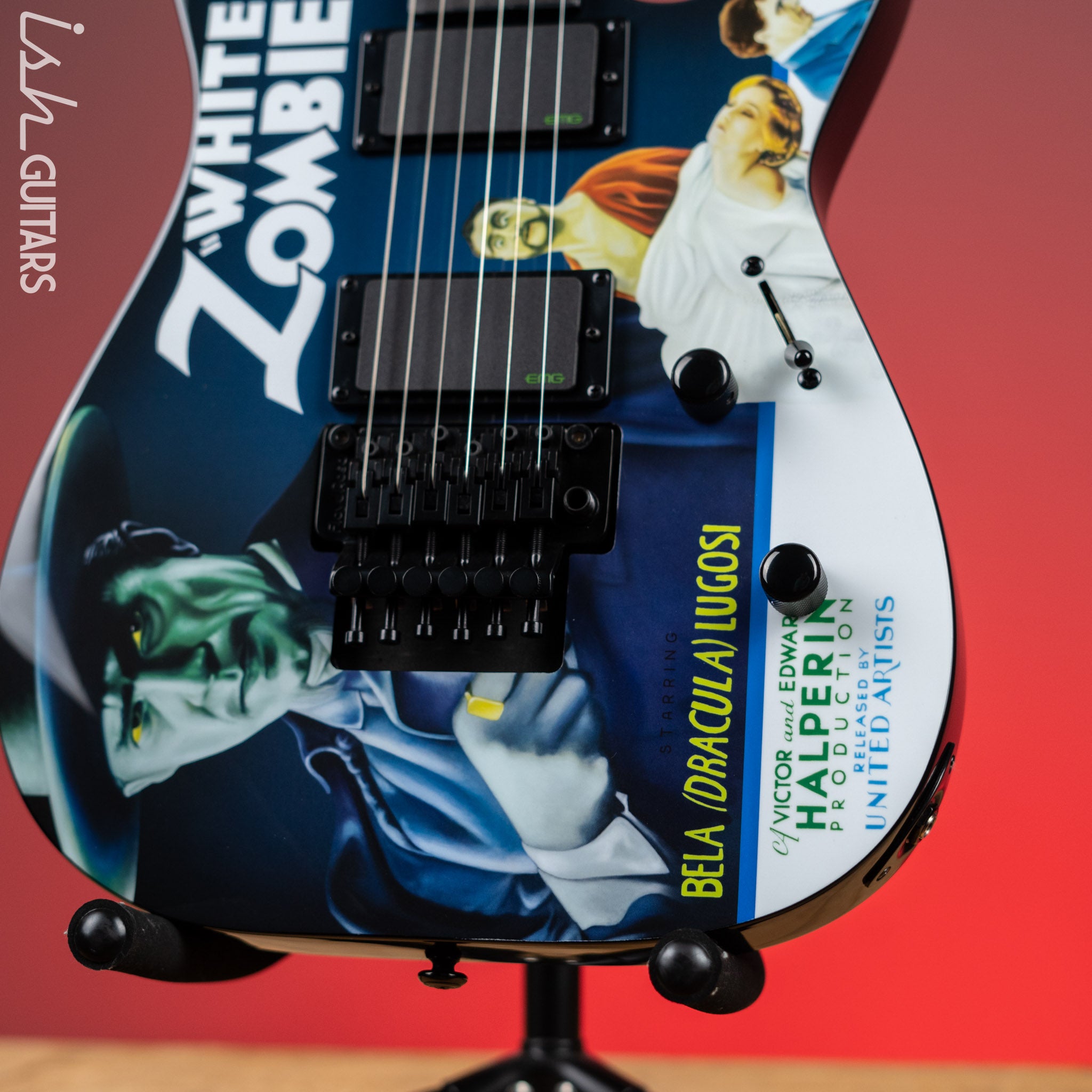 ESP LTD Kirk Hammett Signature KH-WZ White Zombie Electric Guitar