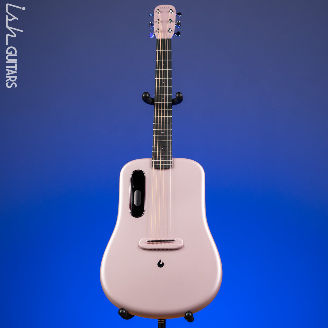 Lava Music LAVA ME 4 Carbon 36" Smart Acoustic-Electric Guitar Pink (w/ Airflow Bag)