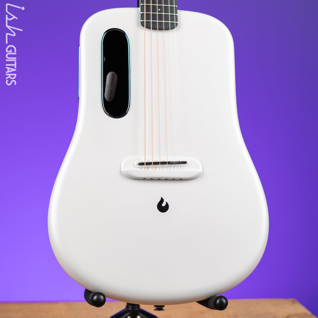 Lava Music LAVA ME 4 Carbon 36" Smart Acoustic-Electric Guitar White (w/ Airflow Bag)