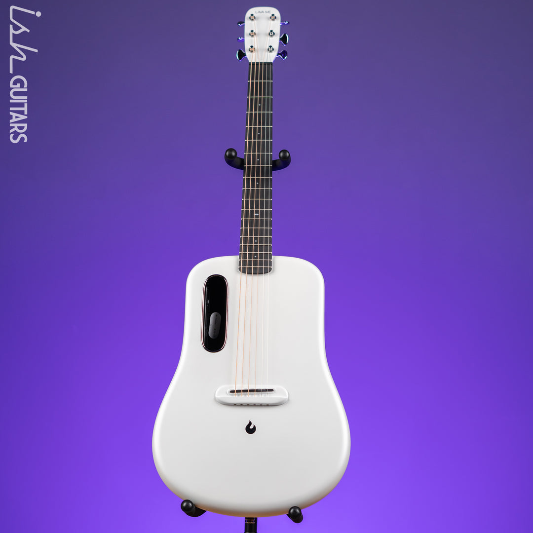 Lava Music LAVA ME 4 Carbon 36" Smart Acoustic-Electric Guitar White (w/ Airflow Bag)