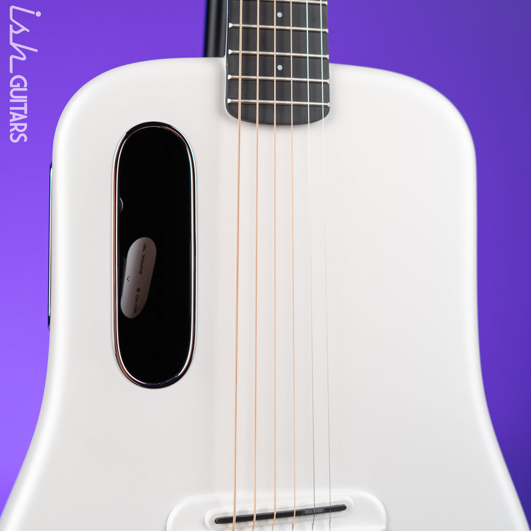 Lava Music LAVA ME 4 Carbon 36" Smart Acoustic-Electric Guitar White (w/ Airflow Bag)