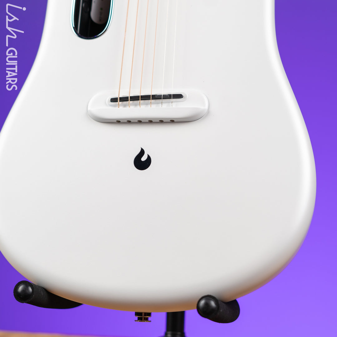 Lava Music LAVA ME 4 Carbon 36" Smart Acoustic-Electric Guitar White (w/ Airflow Bag)