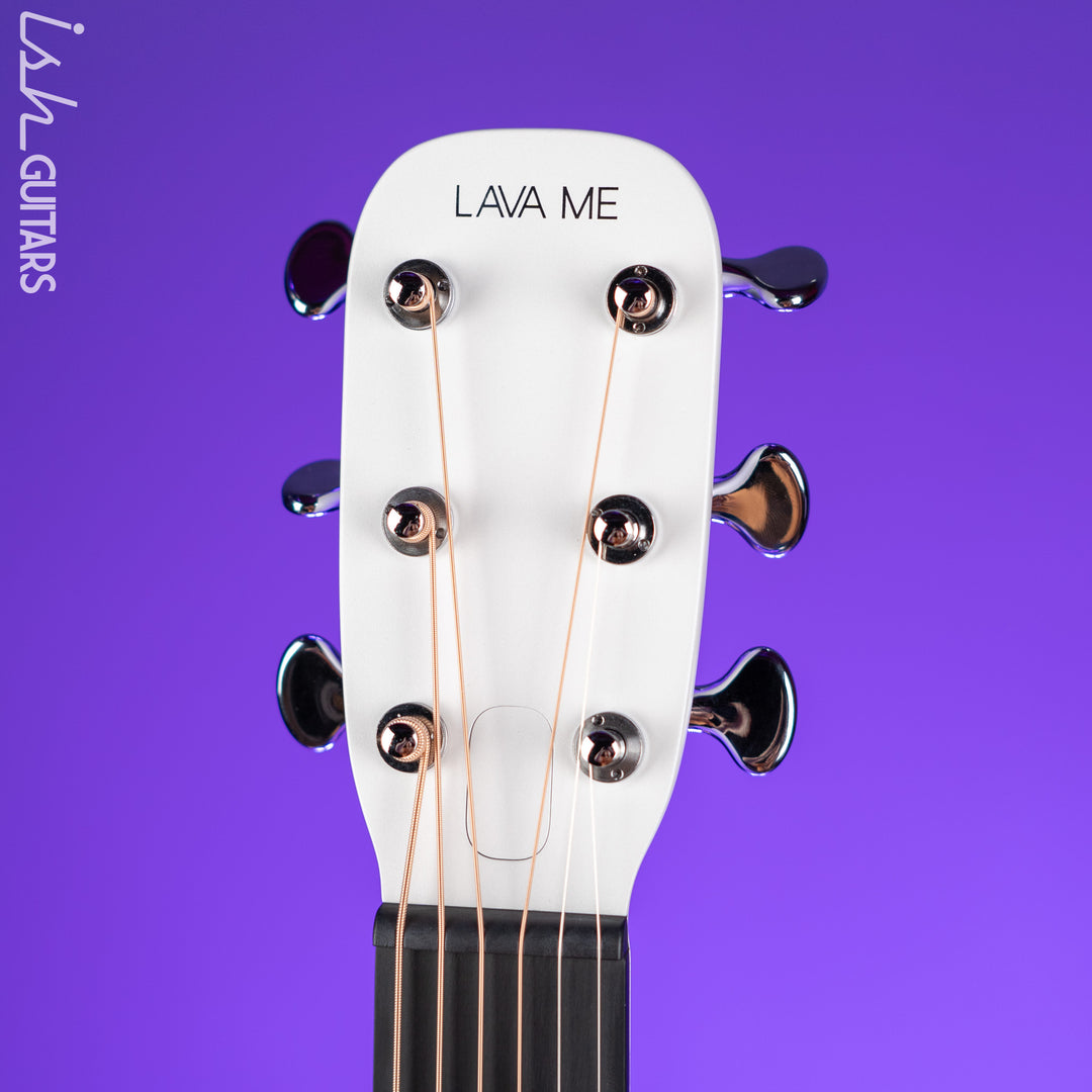 Lava Music LAVA ME 4 Carbon 36" Smart Acoustic-Electric Guitar White (w/ Airflow Bag)