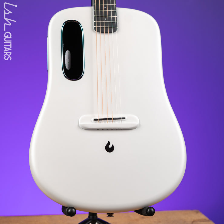 Lava Music LAVA ME 4 Carbon 38" Smart Acoustic-Electric Guitar White (w/ Airflow Bag)