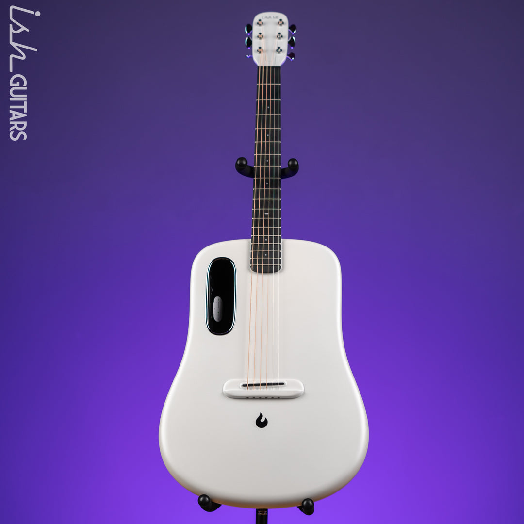 Lava Music LAVA ME 4 Carbon 38" Smart Acoustic-Electric Guitar White (w/ Airflow Bag)