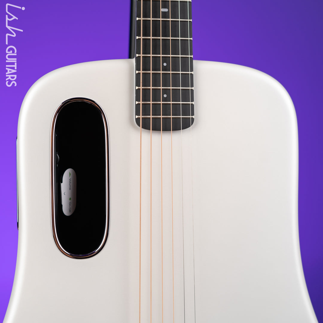 Lava Music LAVA ME 4 Carbon 38" Smart Acoustic-Electric Guitar White (w/ Airflow Bag)