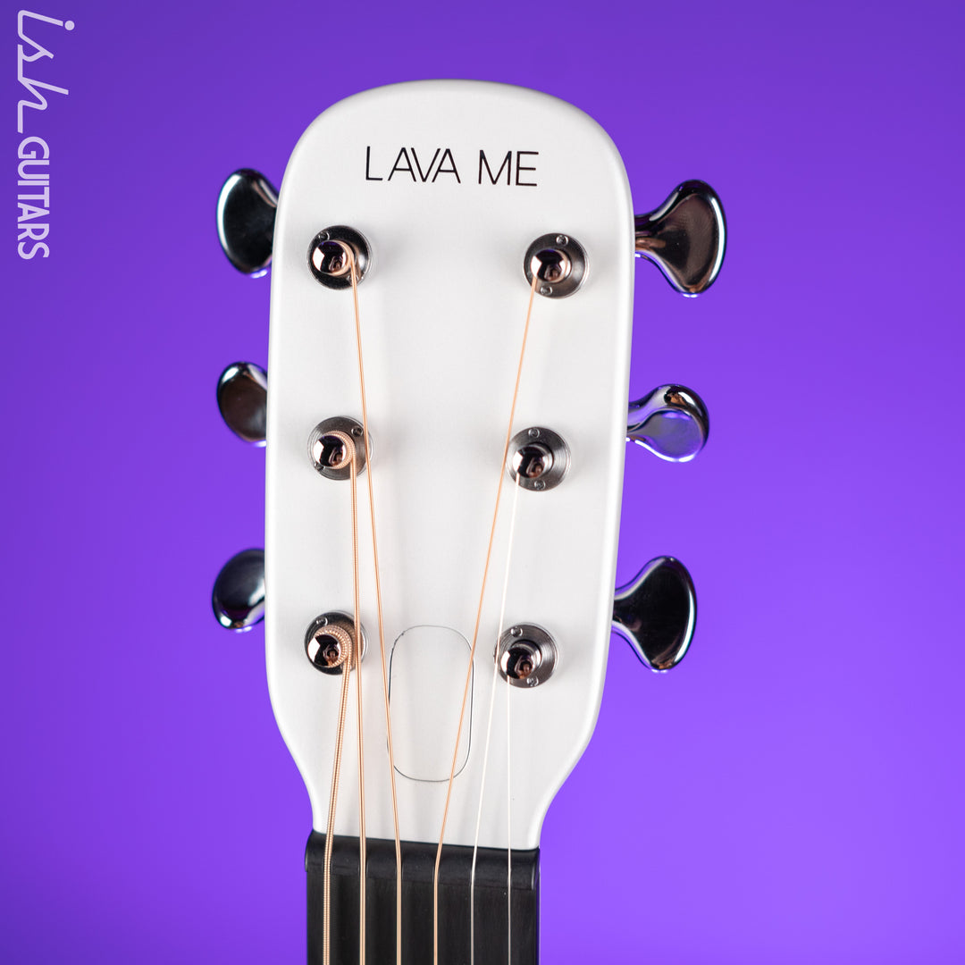 Lava Music LAVA ME 4 Carbon 38" Smart Acoustic-Electric Guitar White (w/ Airflow Bag)