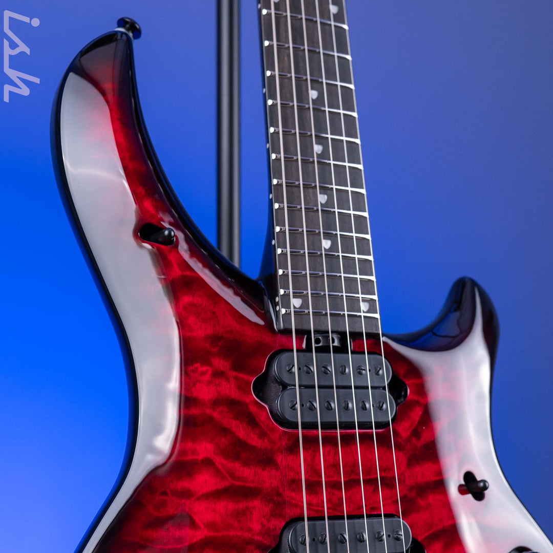 Ernie Ball Music Man BFR John Petrucci Majesty 6 Electric Guitar Red Nebula