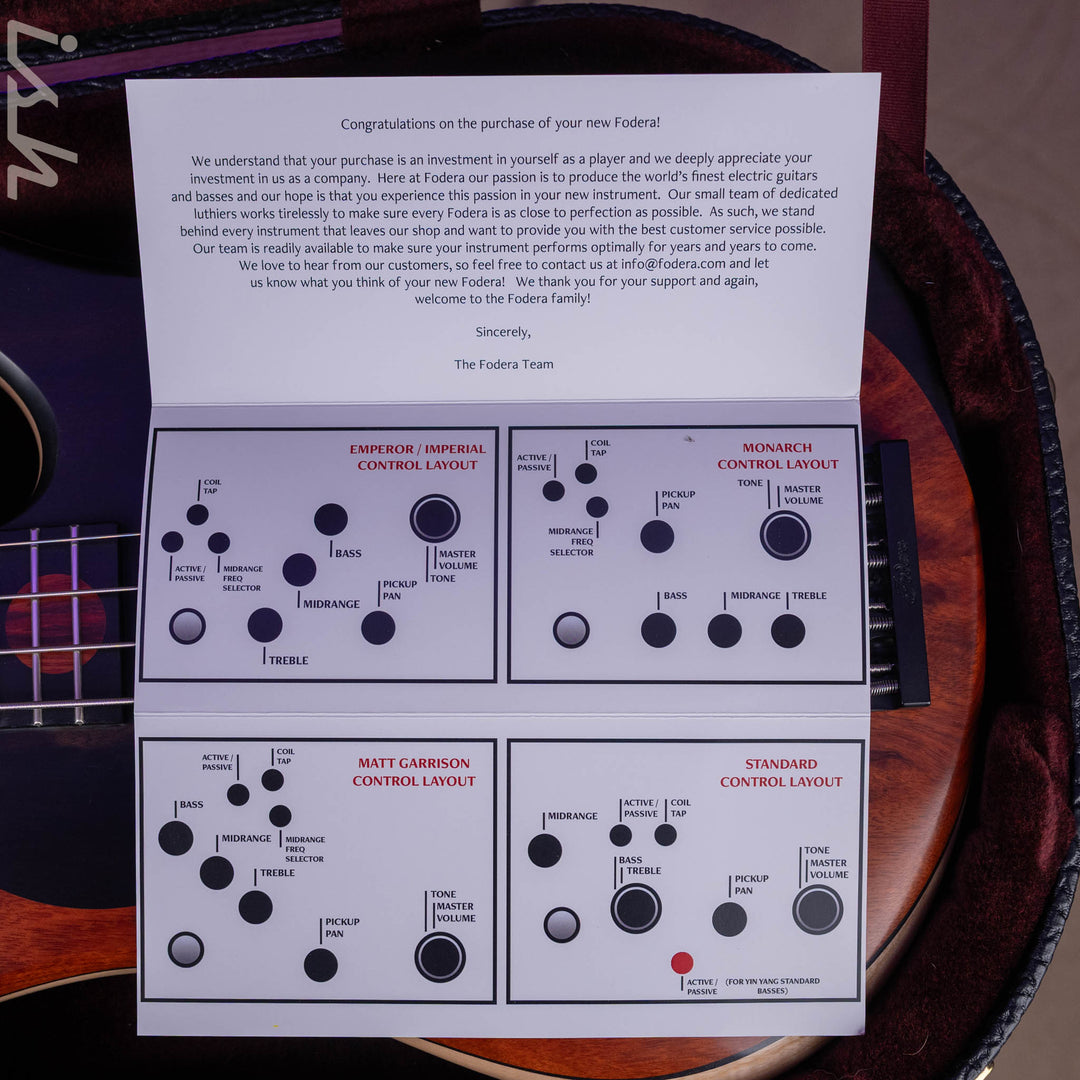 2017 Fodera Yin Yang Elite Monarch NAMM