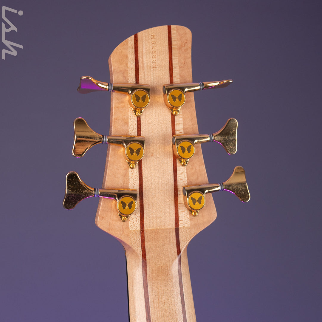 2008 Fodera Monarch Custom 6 String Fretless Bass Spalted Maple