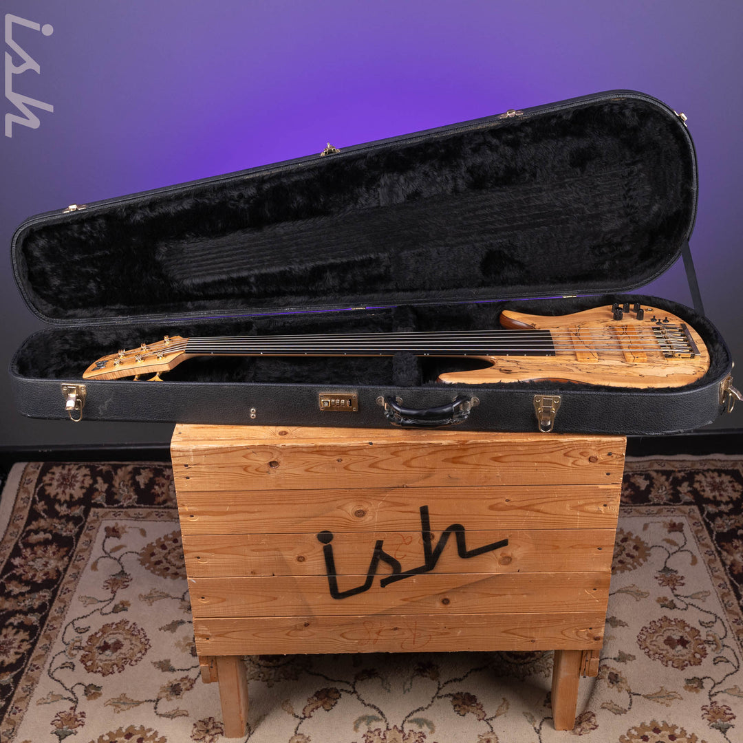 2008 Fodera Monarch Custom 6 String Fretless Bass Spalted Maple