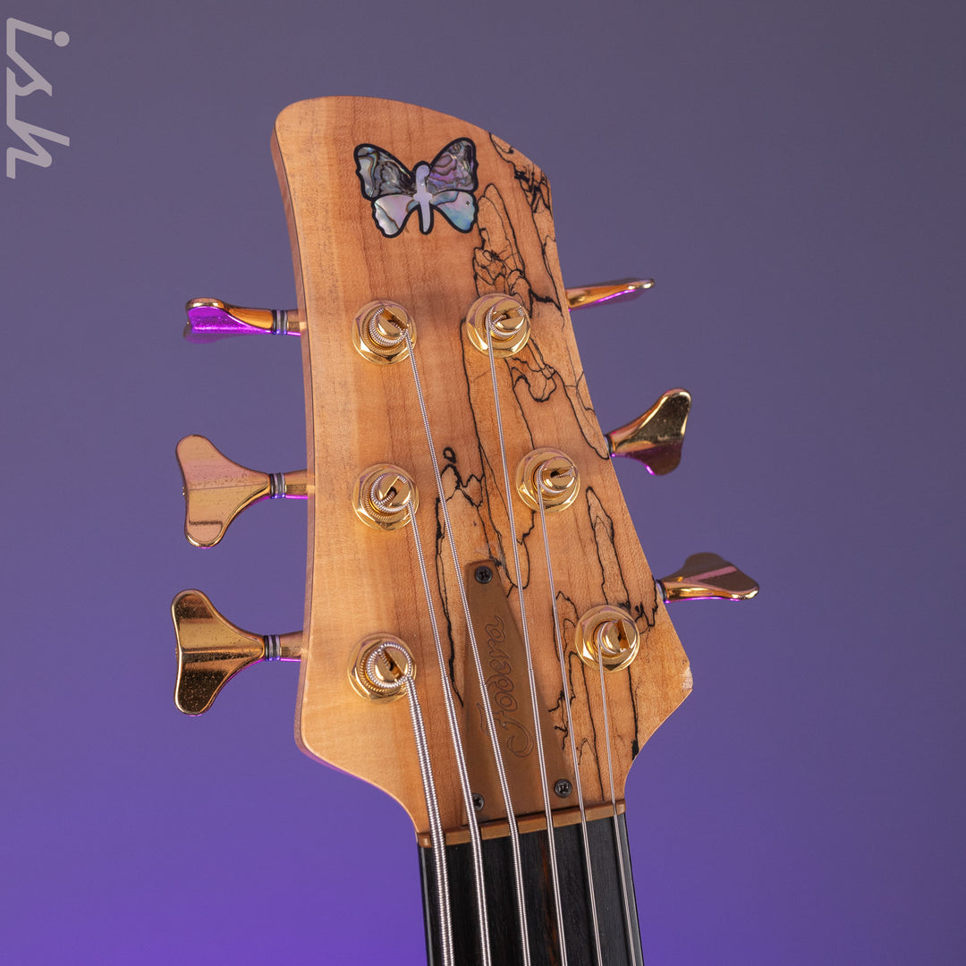 2008 Fodera Monarch Custom 6 String Fretless Bass Spalted Maple