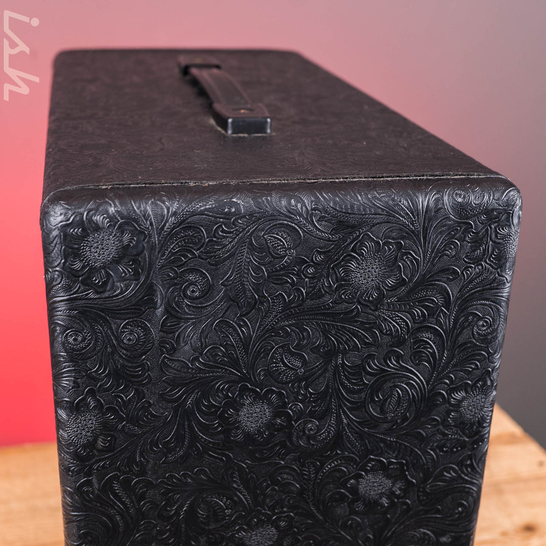 2021 Mojotone 1x12 Guitar Cabinet Lite Series Celestion Vintage 30 Speaker 16ohm Custom Black Paisley Tolex