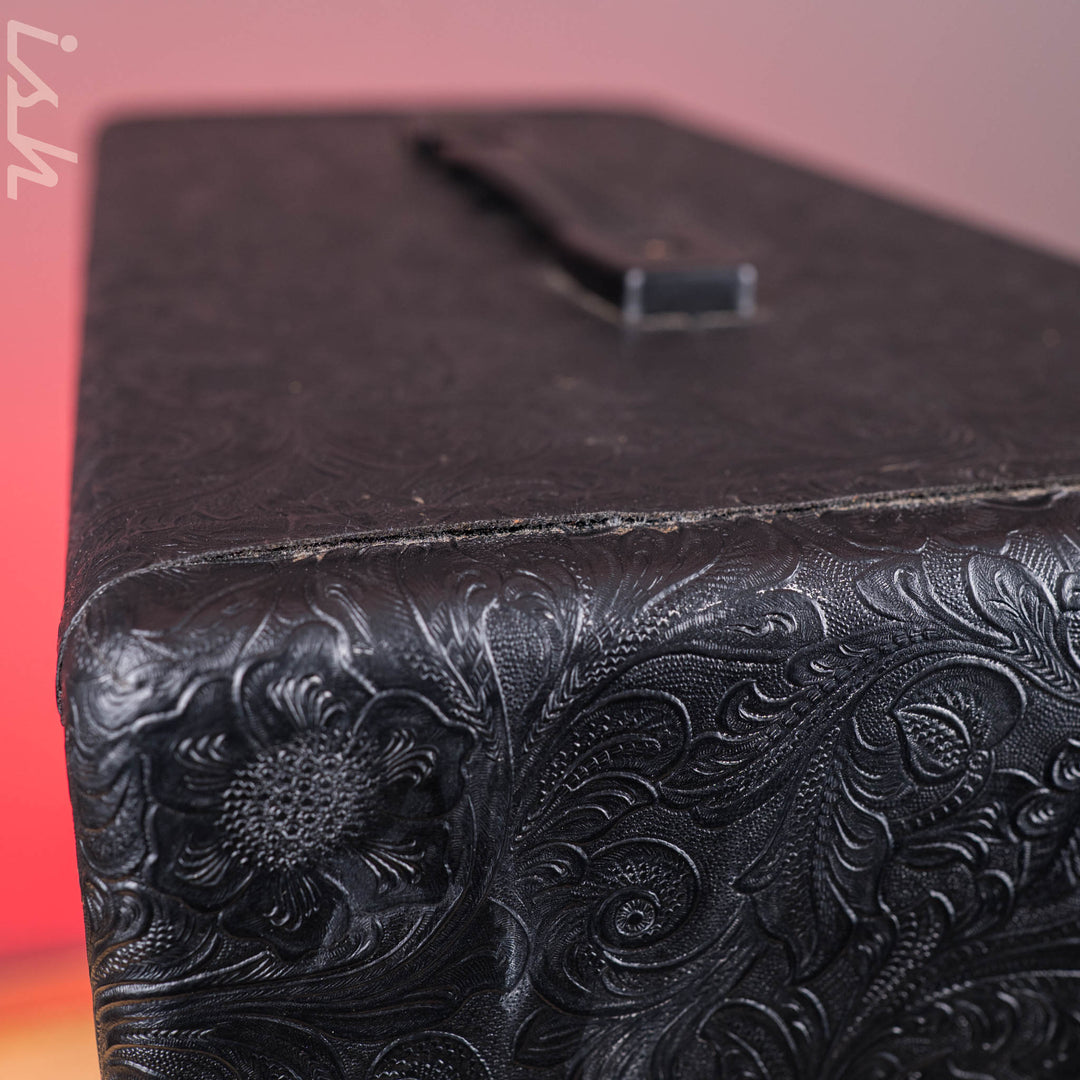 2021 Mojotone 1x12 Guitar Cabinet Lite Series Celestion Vintage 30 Speaker 16ohm Custom Black Paisley Tolex