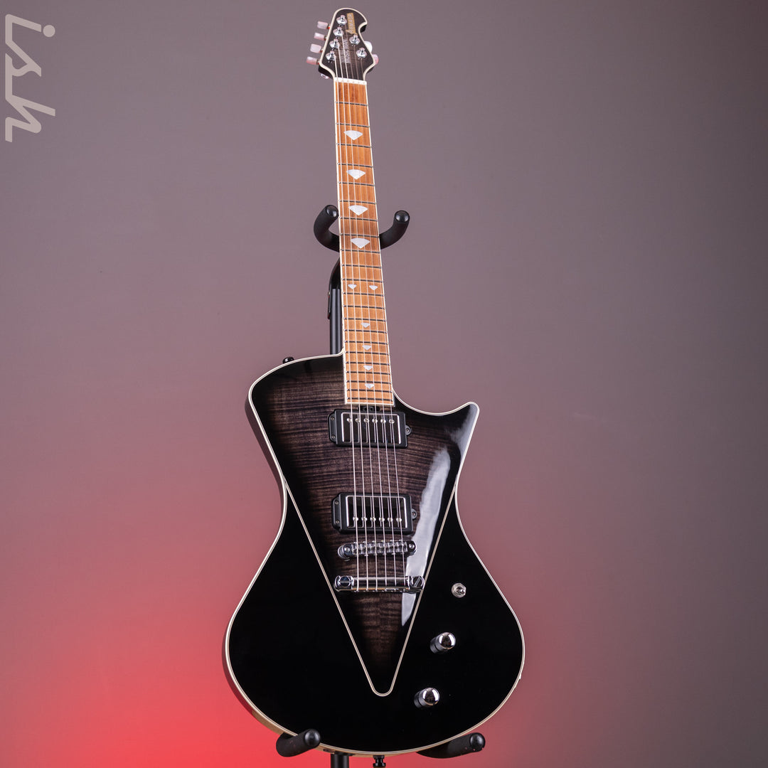 2013 Ernie Ball Music Man Armada Flame Black Trans