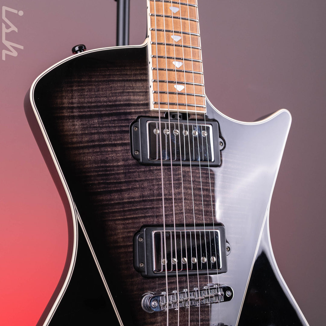 2013 Ernie Ball Music Man Armada Flame Black Trans