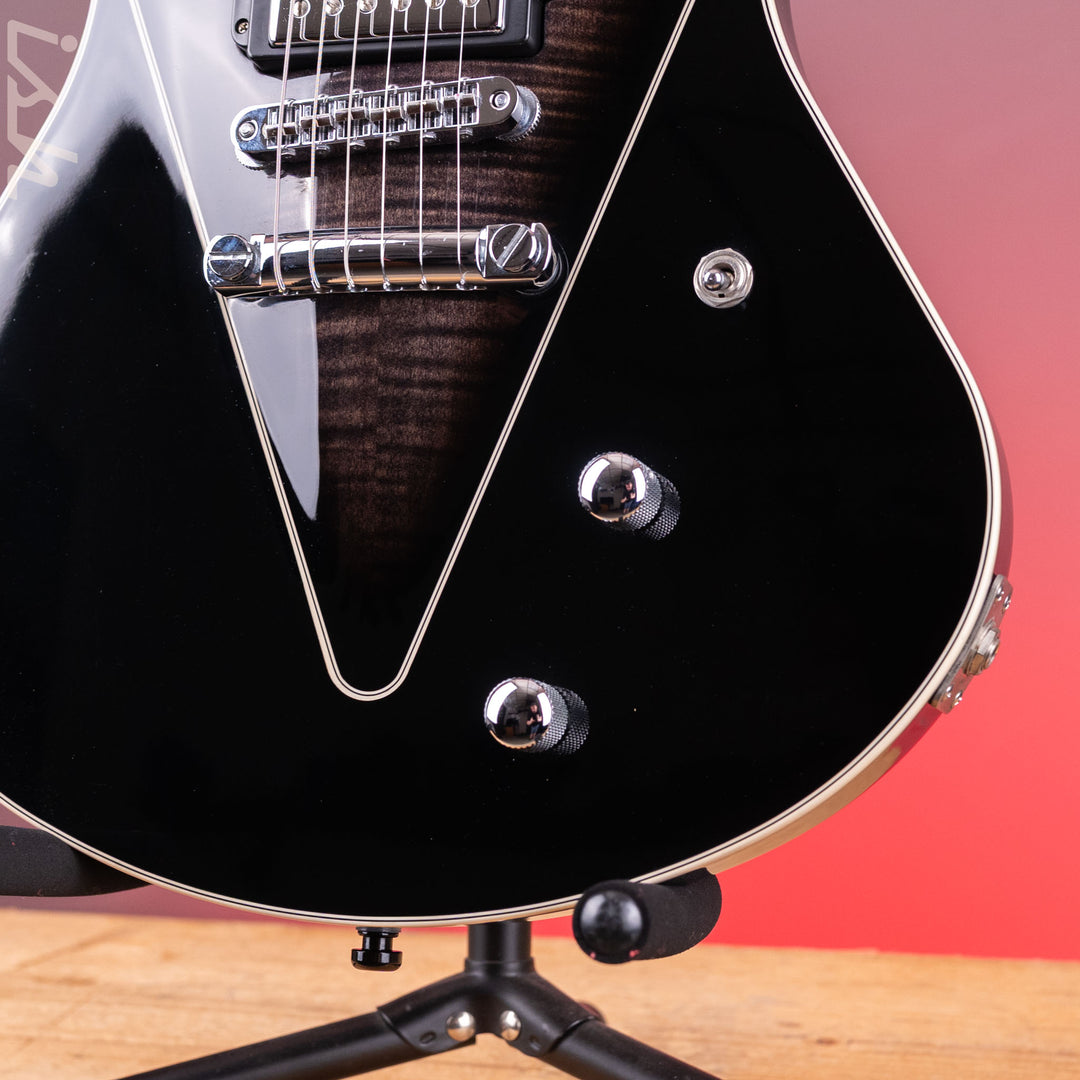 2013 Ernie Ball Music Man Armada Flame Black Trans