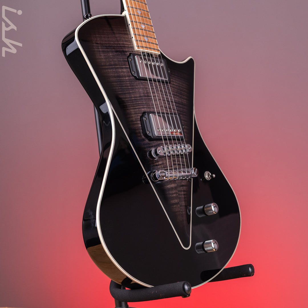 2013 Ernie Ball Music Man Armada Flame Black Trans