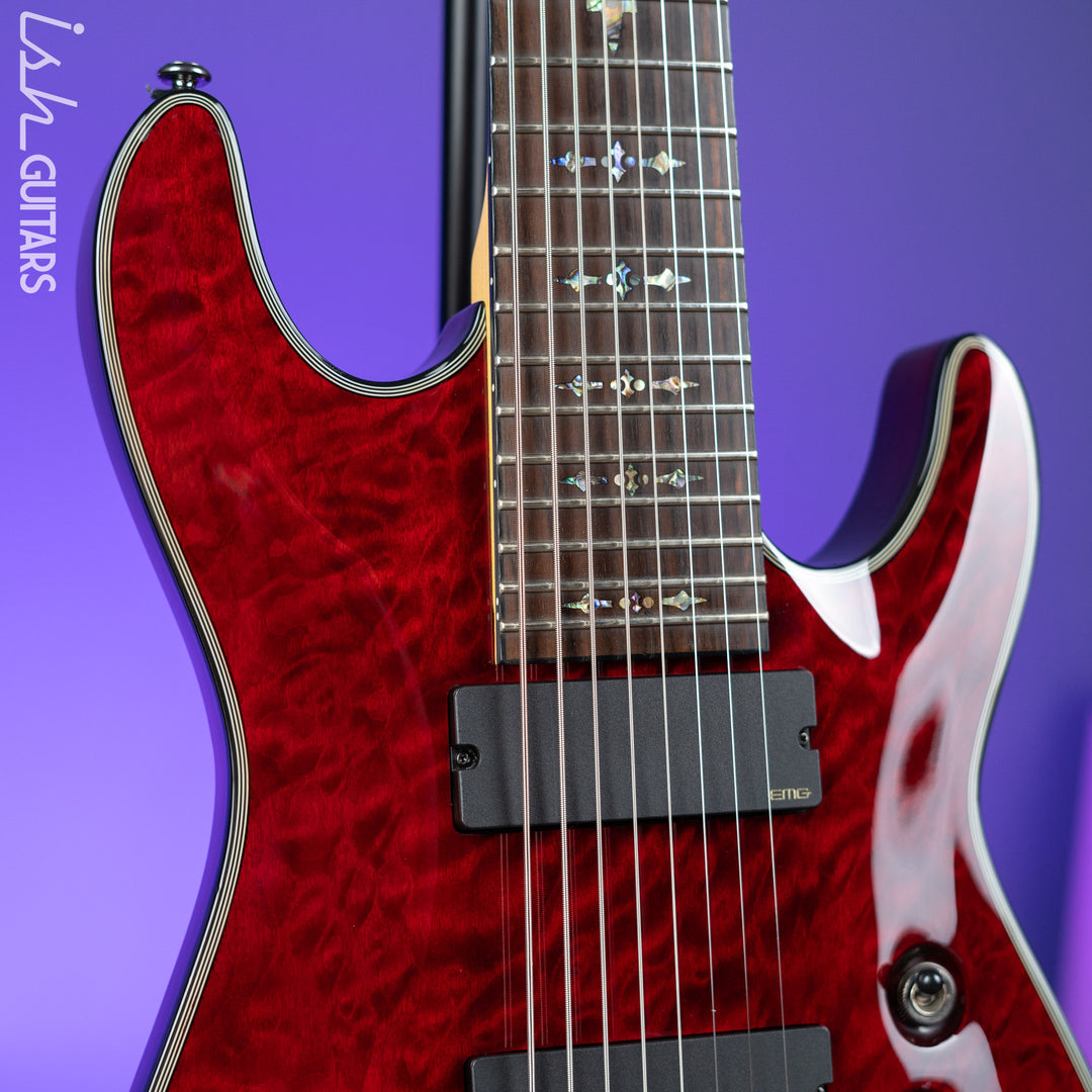 2012 Schecter Damien Elite Crimson 8 String
