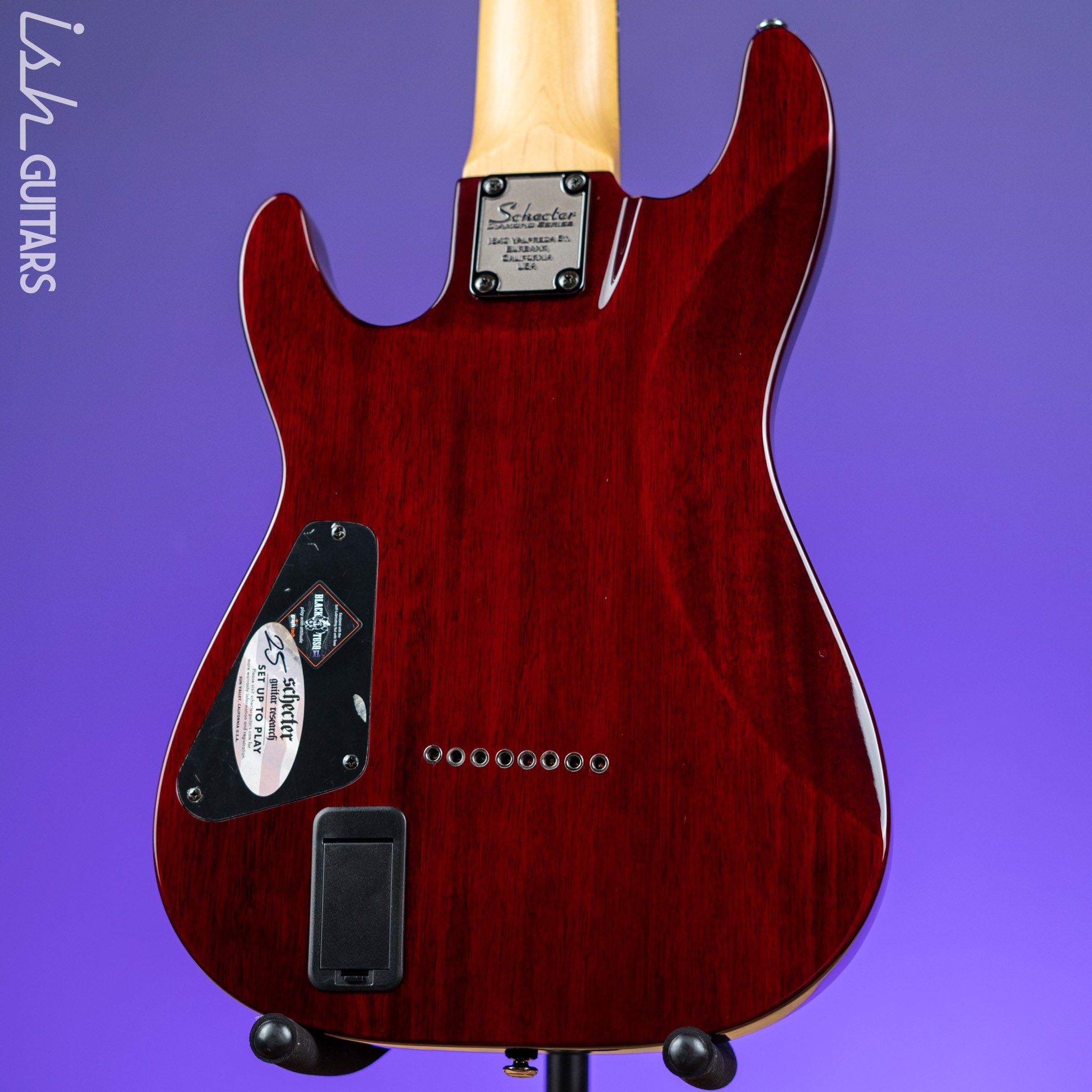 2012 Schecter Damien Elite Crimson 8 String – Ish Guitars