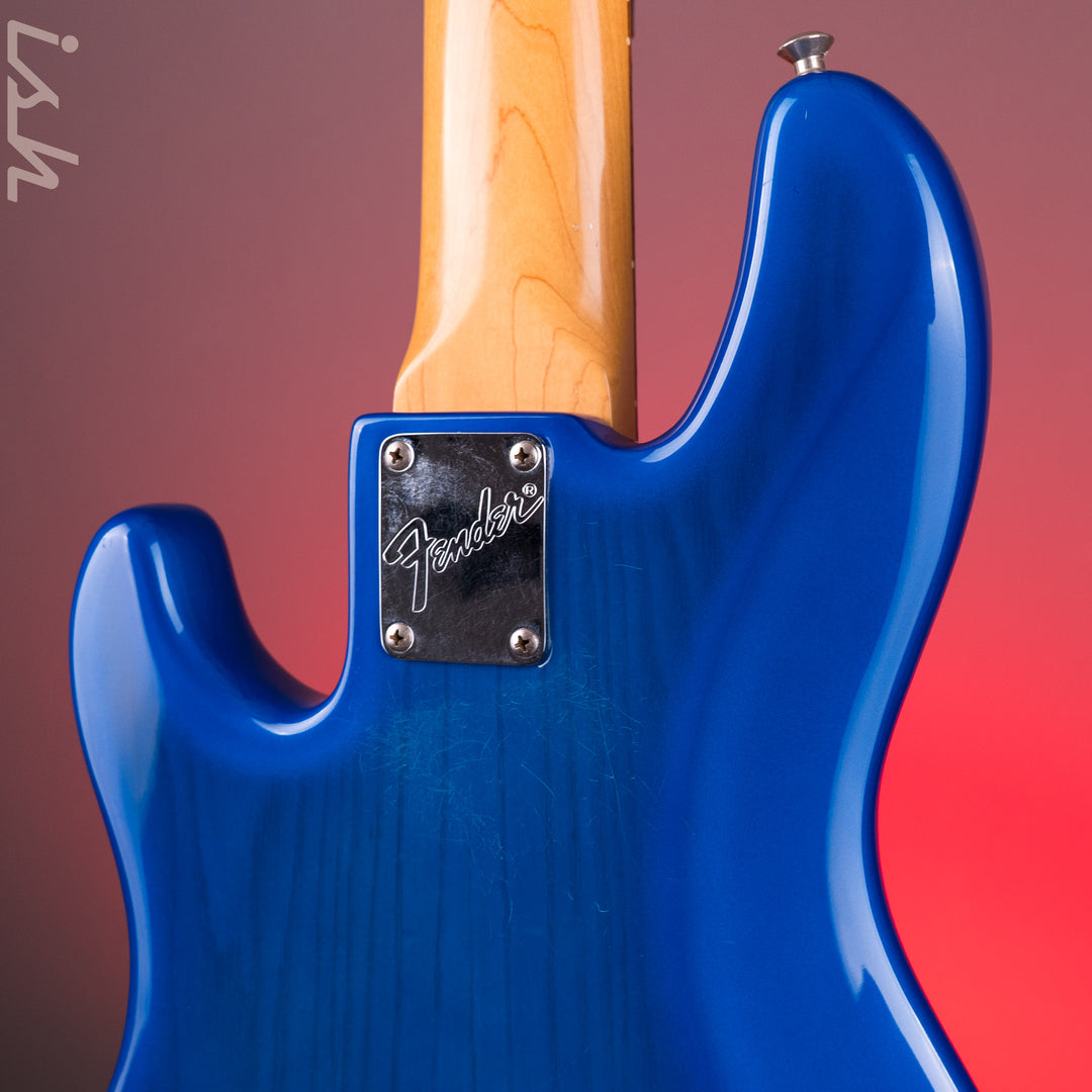 1996 Fender 50th Anniversary USA Jazz Bass Deluxe Active Blue Burst w/ EMG Pickups &amp; Preamp
