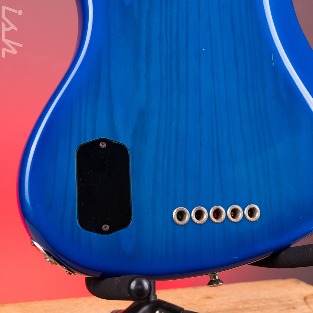 1996 Fender 50th Anniversary USA Jazz Bass Deluxe Active Blue Burst w/ EMG Pickups &amp; Preamp
