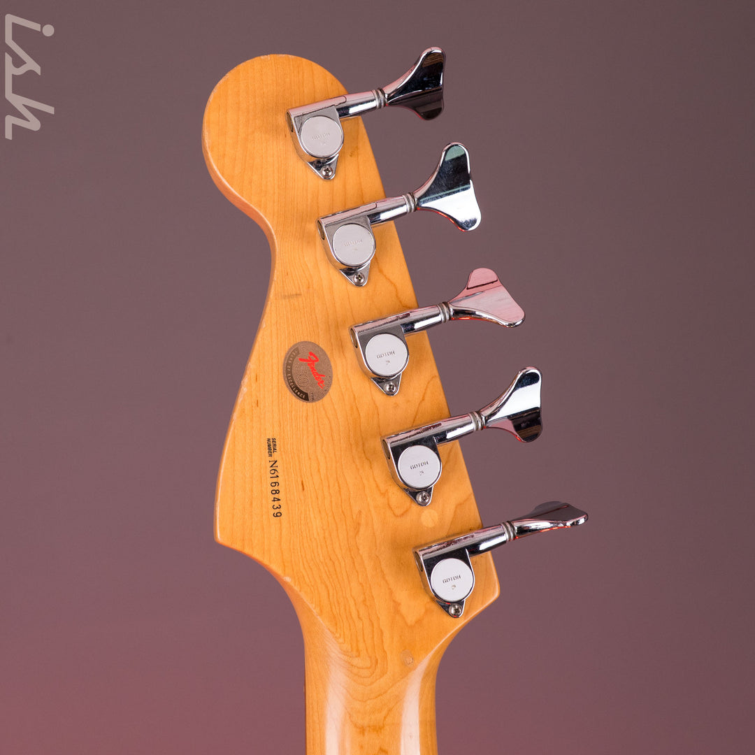1996 Fender 50th Anniversary USA Jazz Bass Deluxe Active Blue Burst w/ EMG Pickups &amp; Preamp