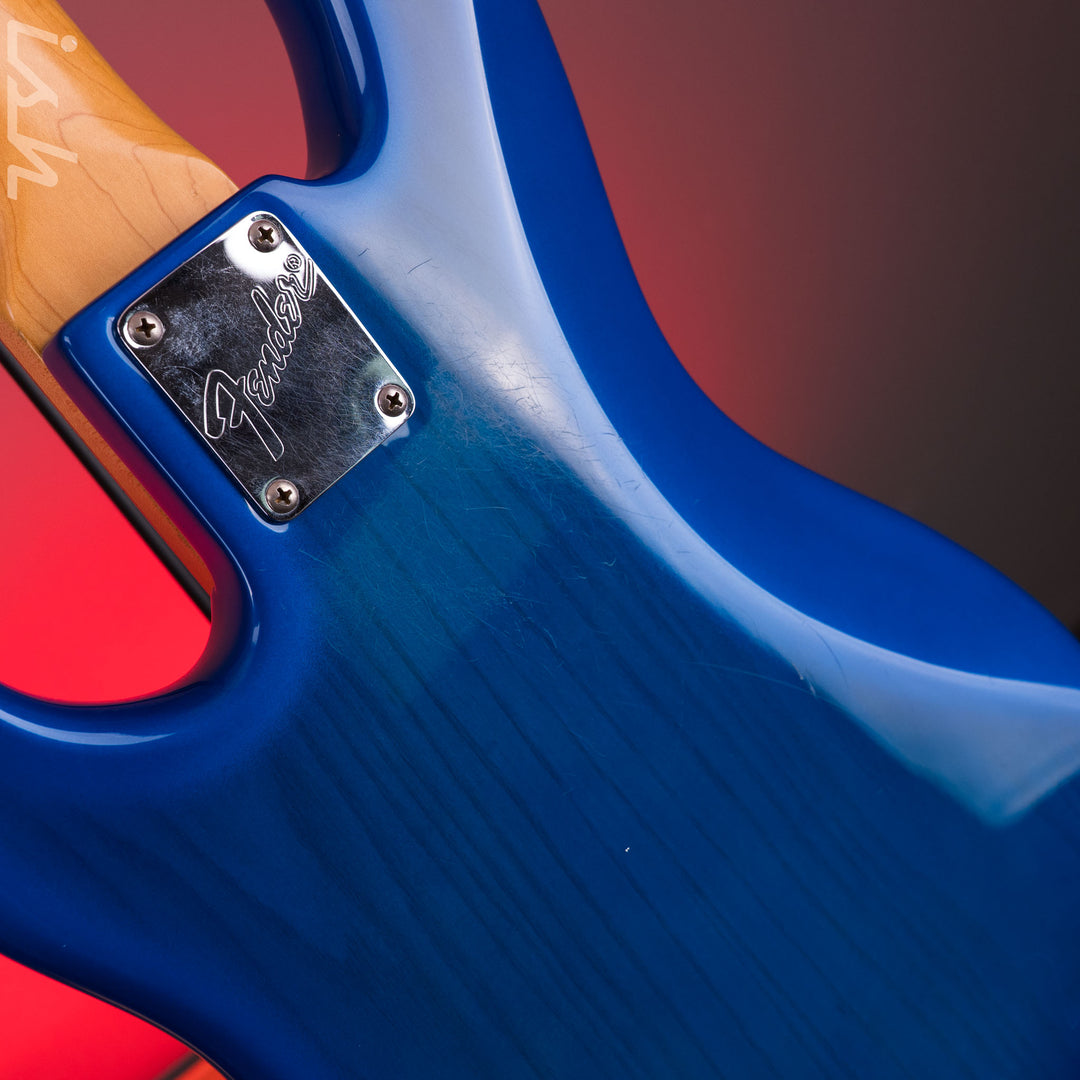 1996 Fender 50th Anniversary USA Jazz Bass Deluxe Active Blue Burst w/ EMG Pickups &amp; Preamp