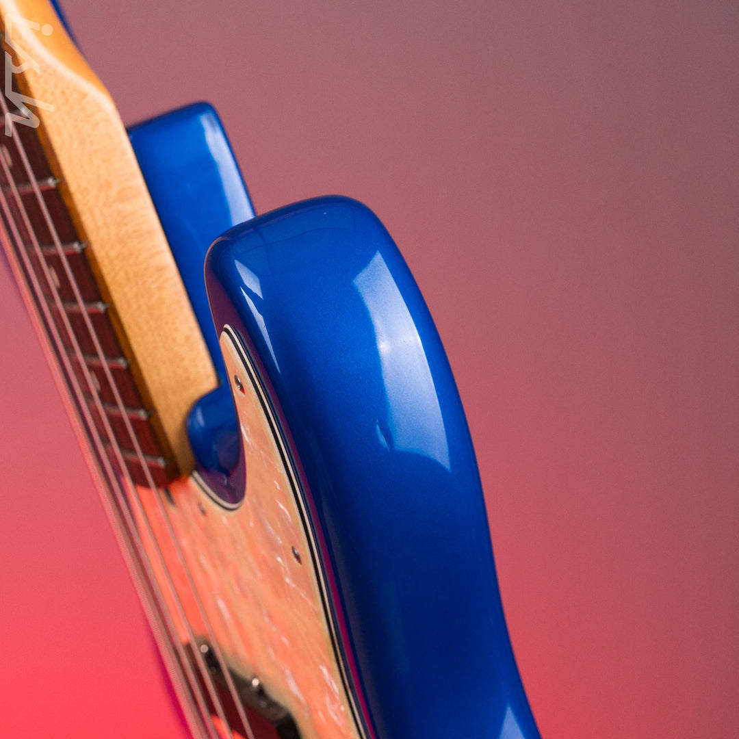 1996 Fender 50th Anniversary USA Jazz Bass Deluxe Active Blue Burst w/ EMG Pickups &amp; Preamp