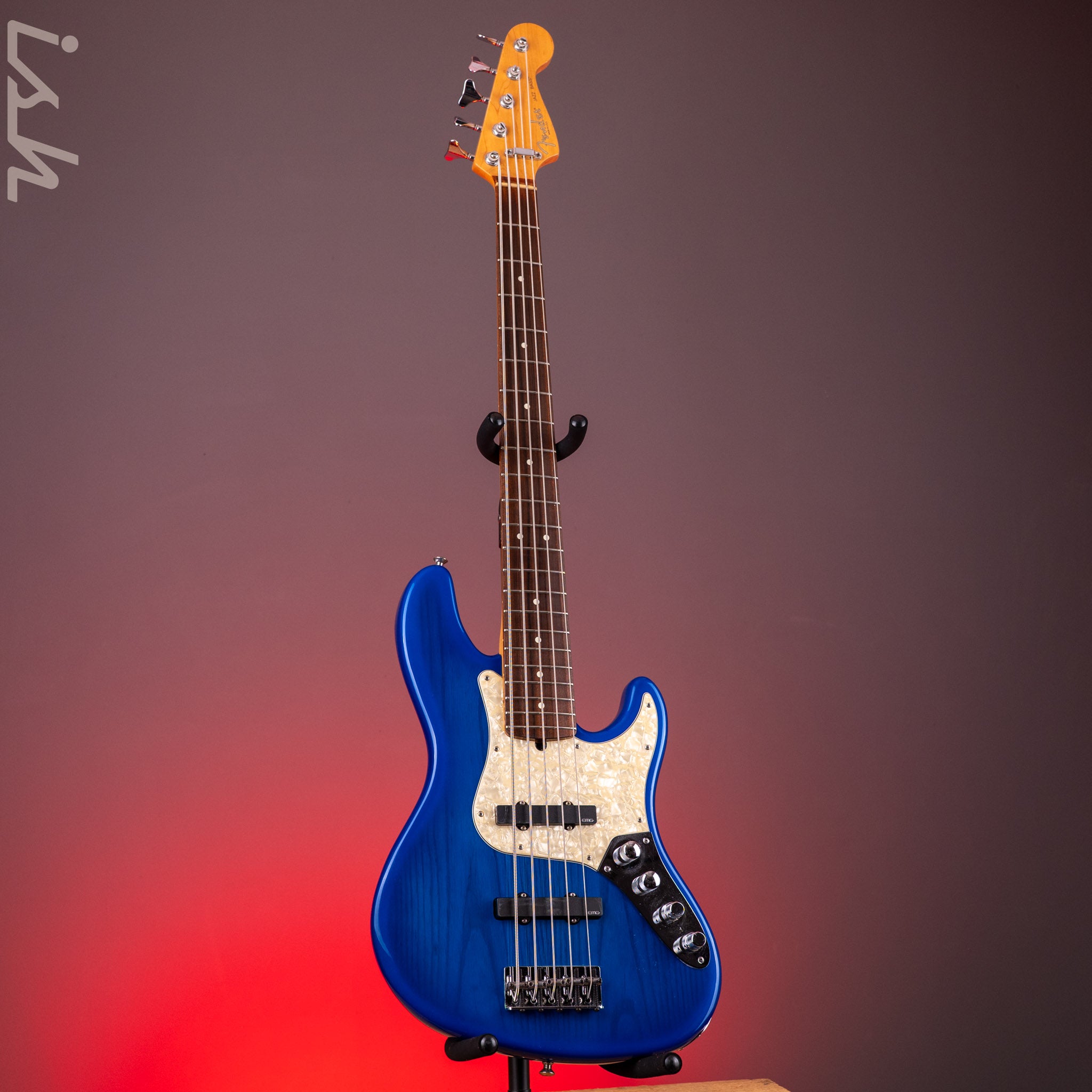 1996 Fender 50th Anniversary USA Jazz Bass Deluxe Active Blue