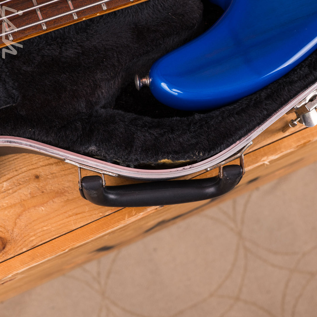 1996 Fender 50th Anniversary USA Jazz Bass Deluxe Active Blue Burst w/ EMG Pickups &amp; Preamp