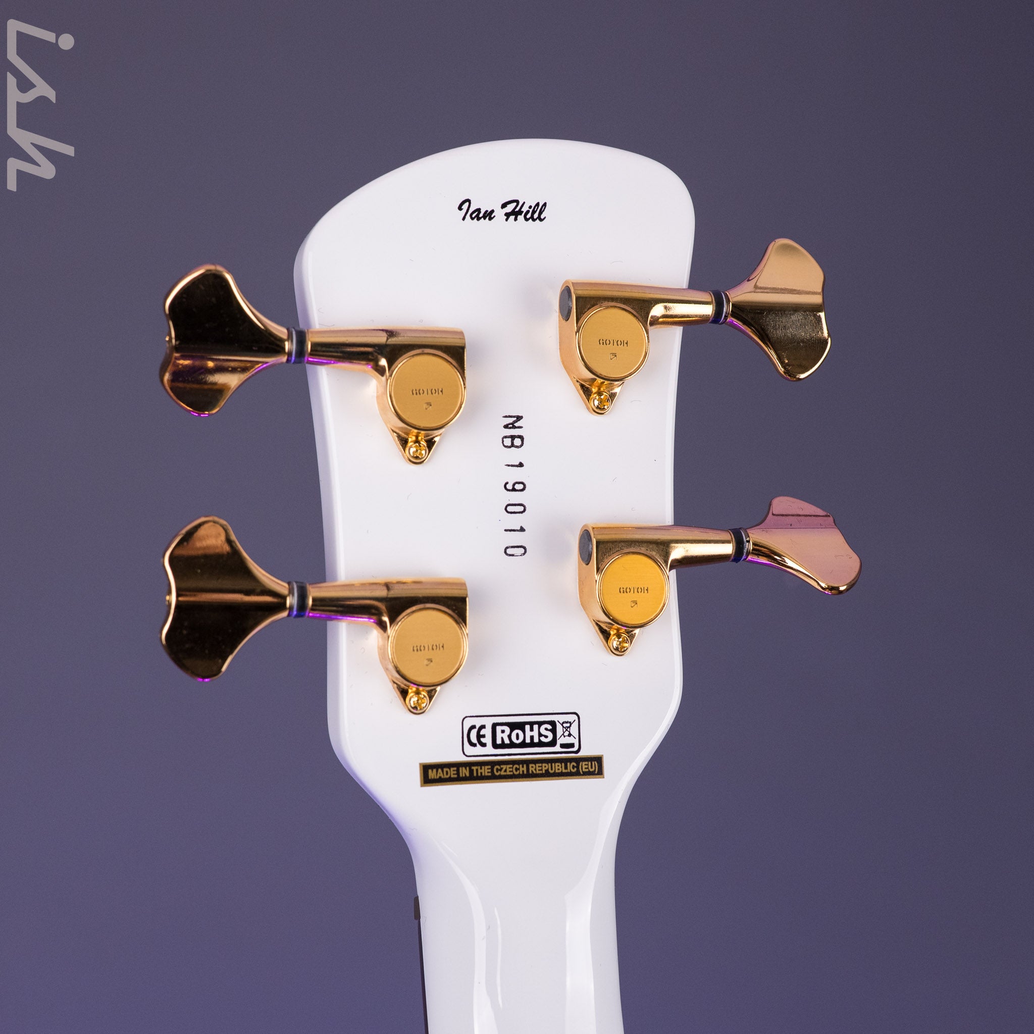 Spector エレキベース 本体 ホワイト ゴールドパーツ Spector Euro 4 CST Ian Hill Signature Limited Edition Gloss White