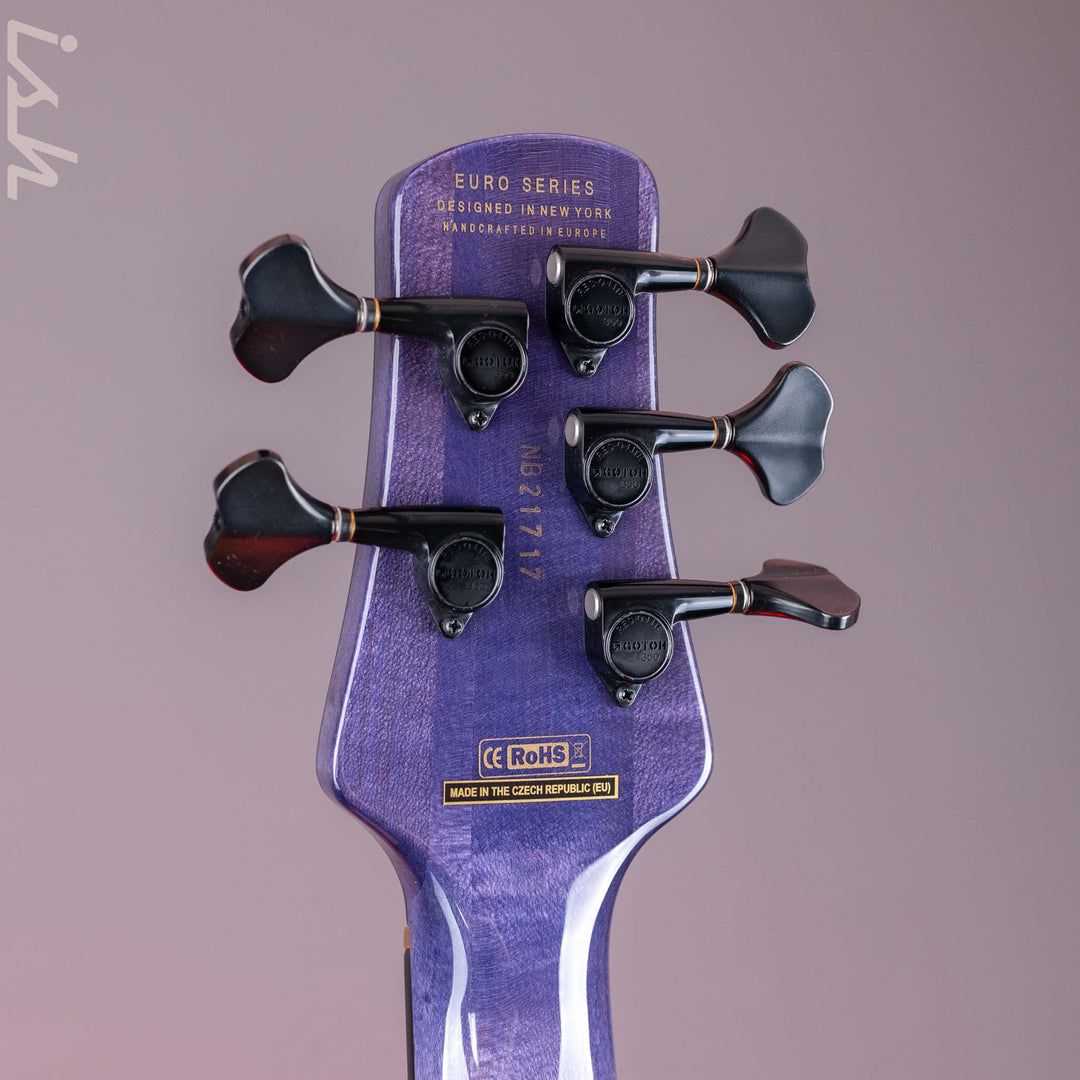 Spector Euro 5 Custom Bass Natural Violet Burst Gloss