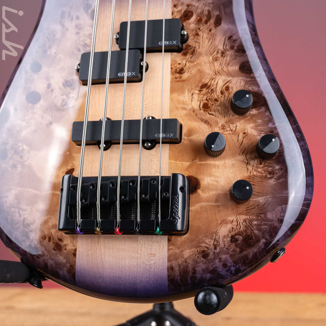 Spector Euro 5 Custom Bass Natural Violet Burst Gloss
