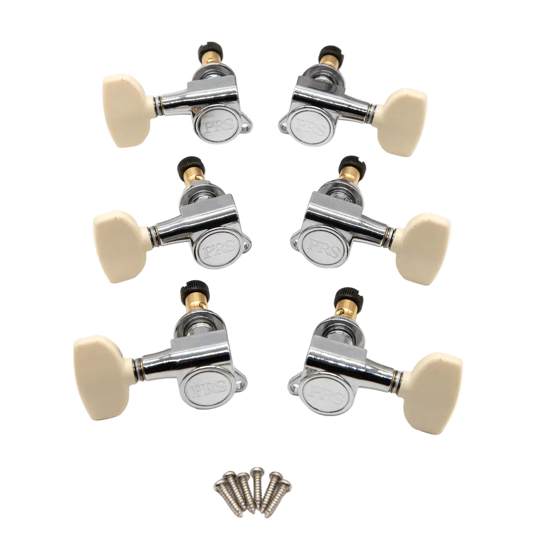 PRS SE Chrome Locking Tuners w/ Ivory Wing Buttons