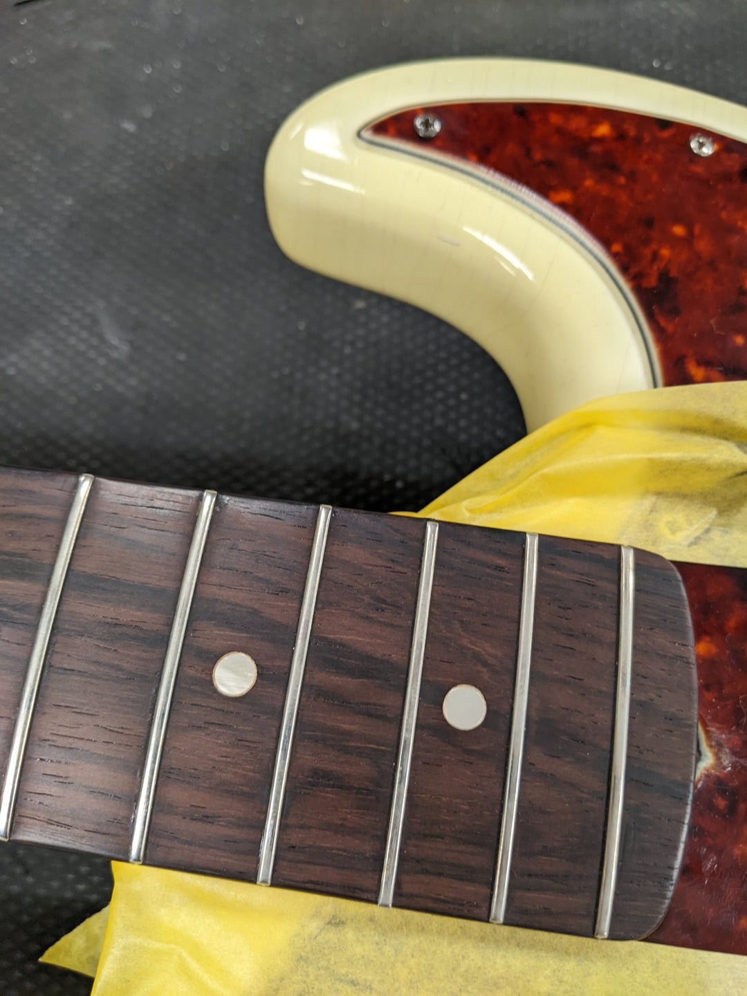 1961 Fender Jazz Bass Refin Stacked Knobs Olympic White
