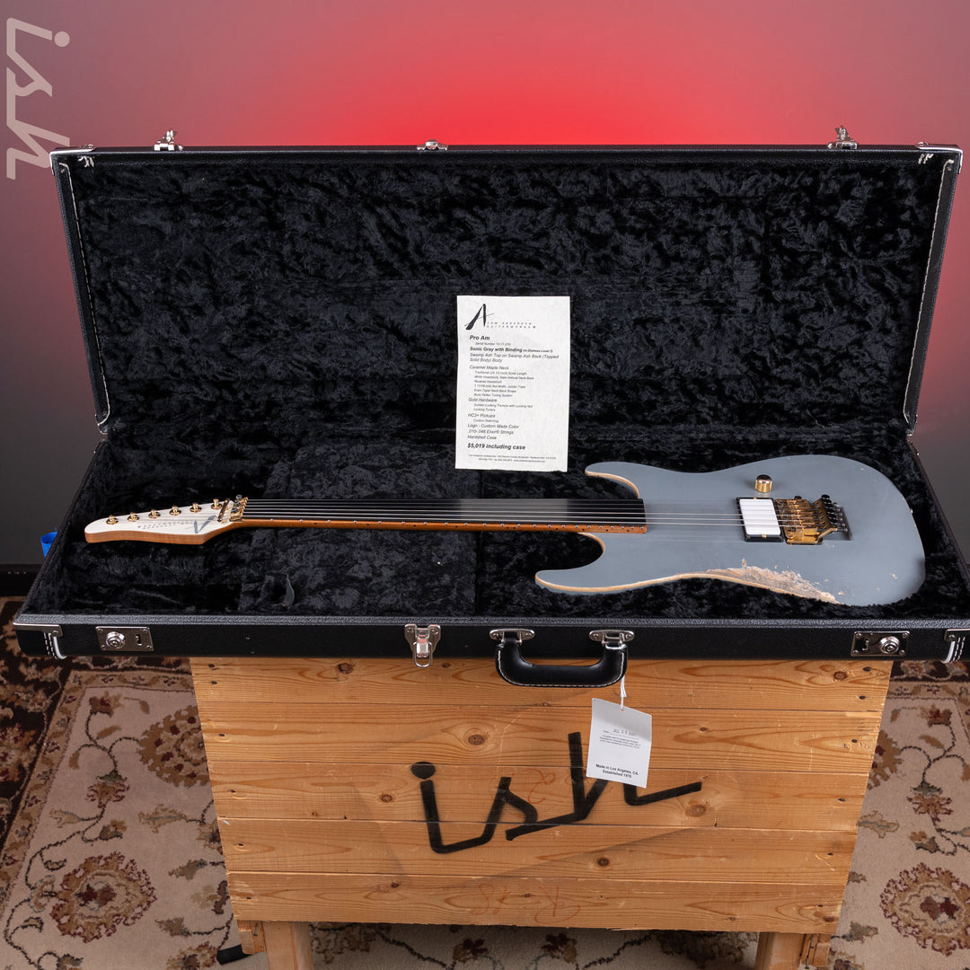 2021 Tom Anderson Pro Am Sonic Grey w/ Binding (In-Distress Level 3)