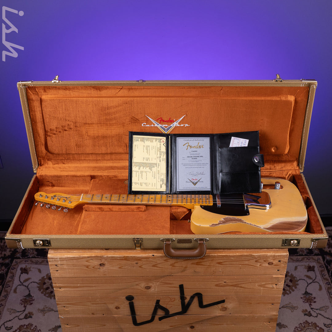 2023 Fender Custom Shop 1950 Double Esquire Heavy Relic Nocaster Blonde