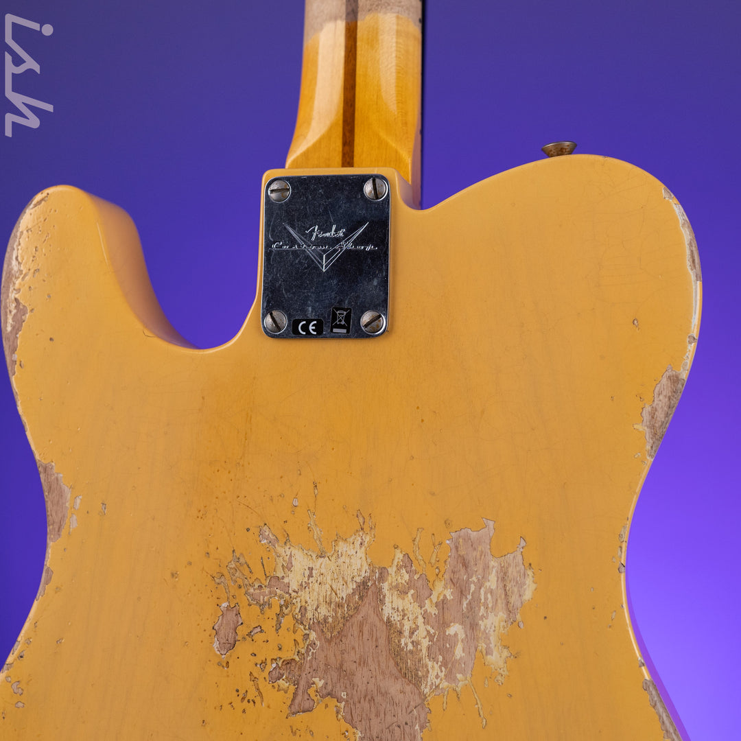 2023 Fender Custom Shop 1950 Double Esquire Heavy Relic Nocaster Blonde